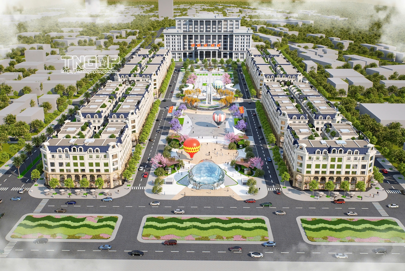 Dự án Khu đô thị mới, phố đi bộ trung tâm: Tạo thêm điểm nhấn kiến trúc hiện đại cho đô thị Thái Nguyên