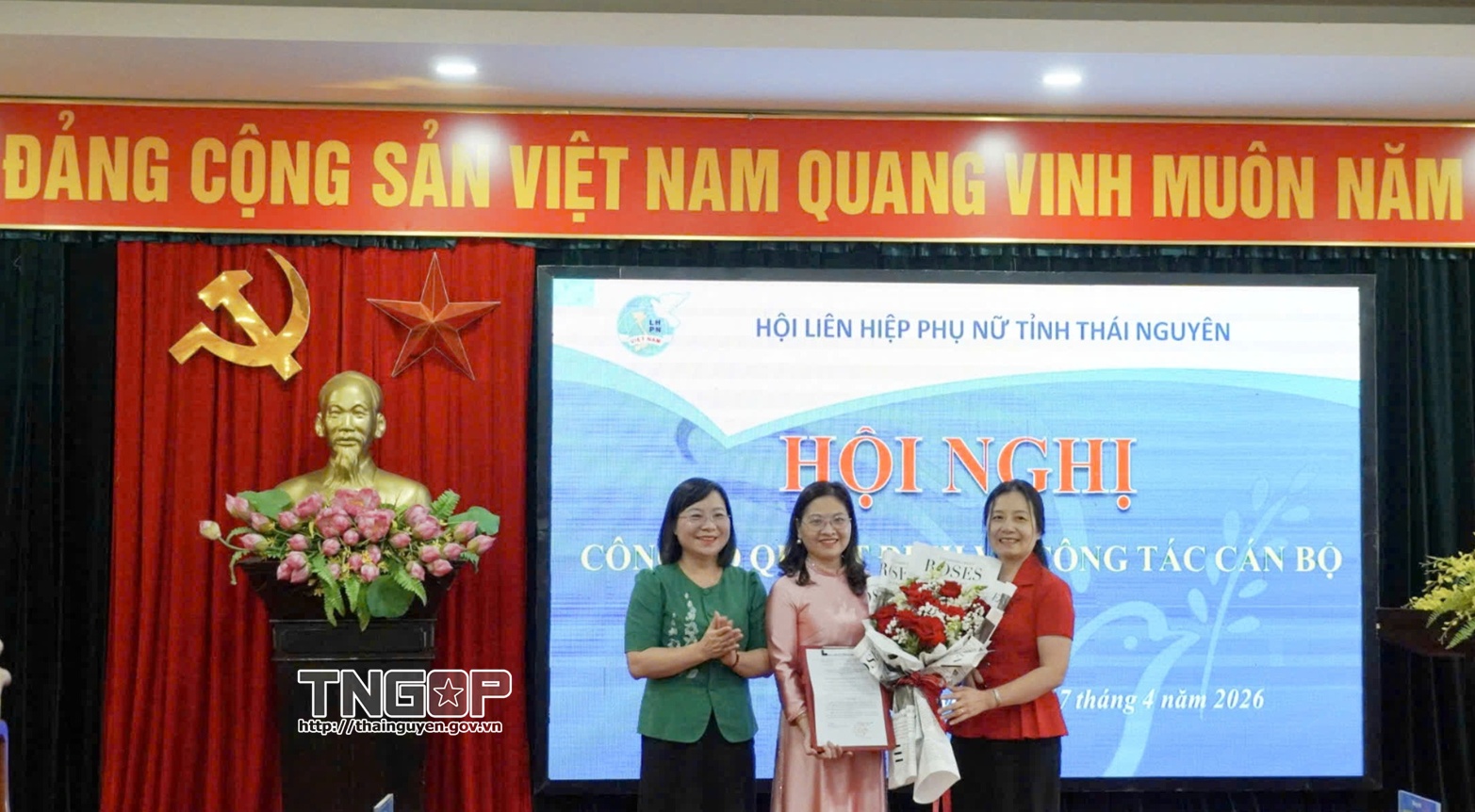 Công bố Quyết định Phó Chủ tịch Hội Liên hiệp Phụ nữ tỉnh