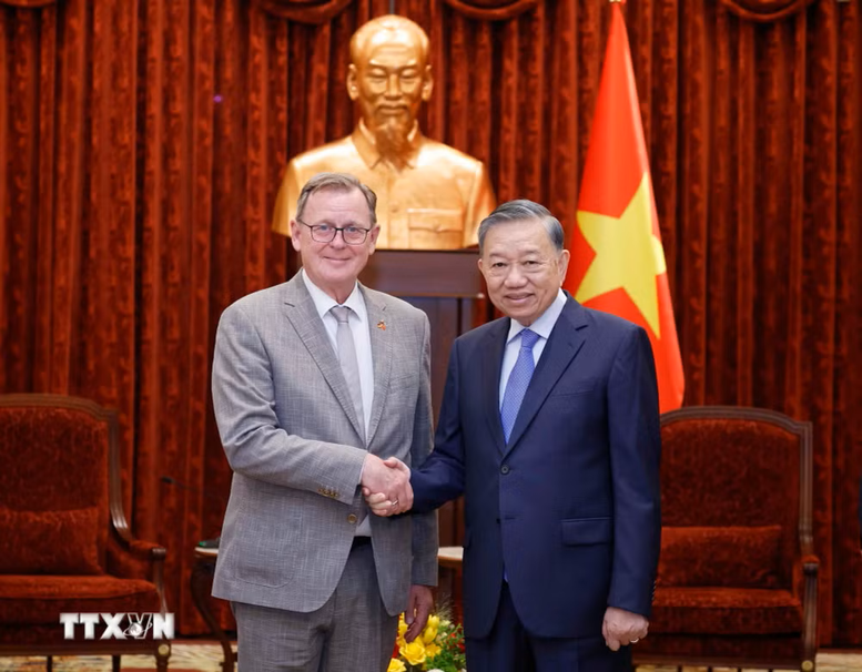 Tổng Bí thư, Chủ tịch nước Tô Lâm tiếp Phó Chủ tịch Quốc hội Cộng hòa Liên bang Đức