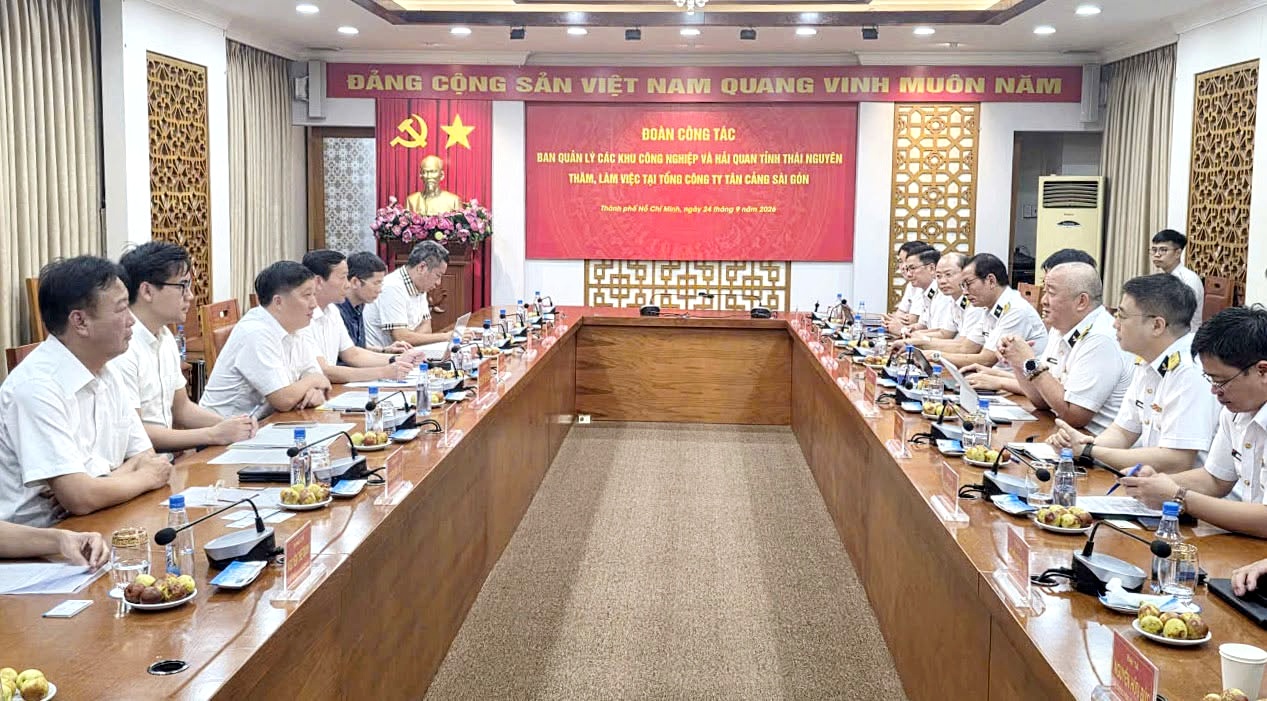 Thái Nguyên tăng cường kết nối với Tân Cảng Sài Gòn về phát triển logistics