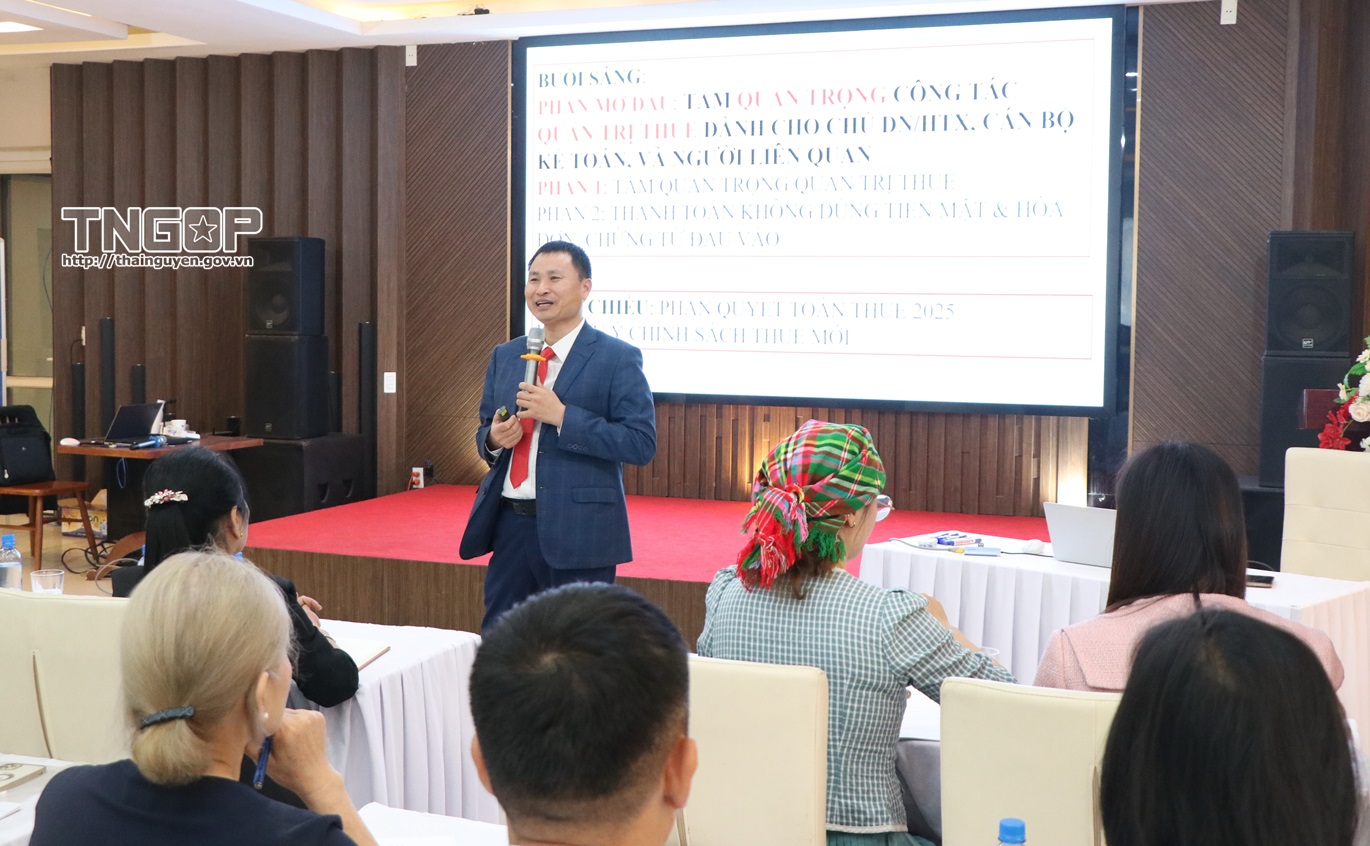 120 học viên tham dự Lớp tập huấn quyết toán thuế năm 2025 cho các hợp tác xã