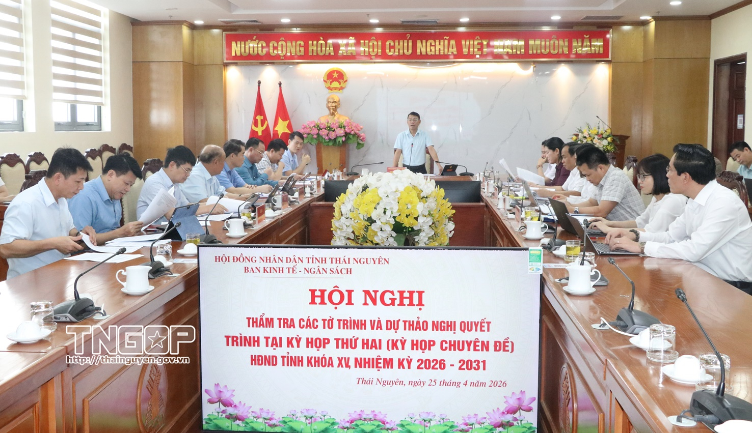 Thẩm tra các tờ trình, dự thảo nghị quyết trình tại Kỳ họp thứ Hai, HĐND tỉnh khóa XV