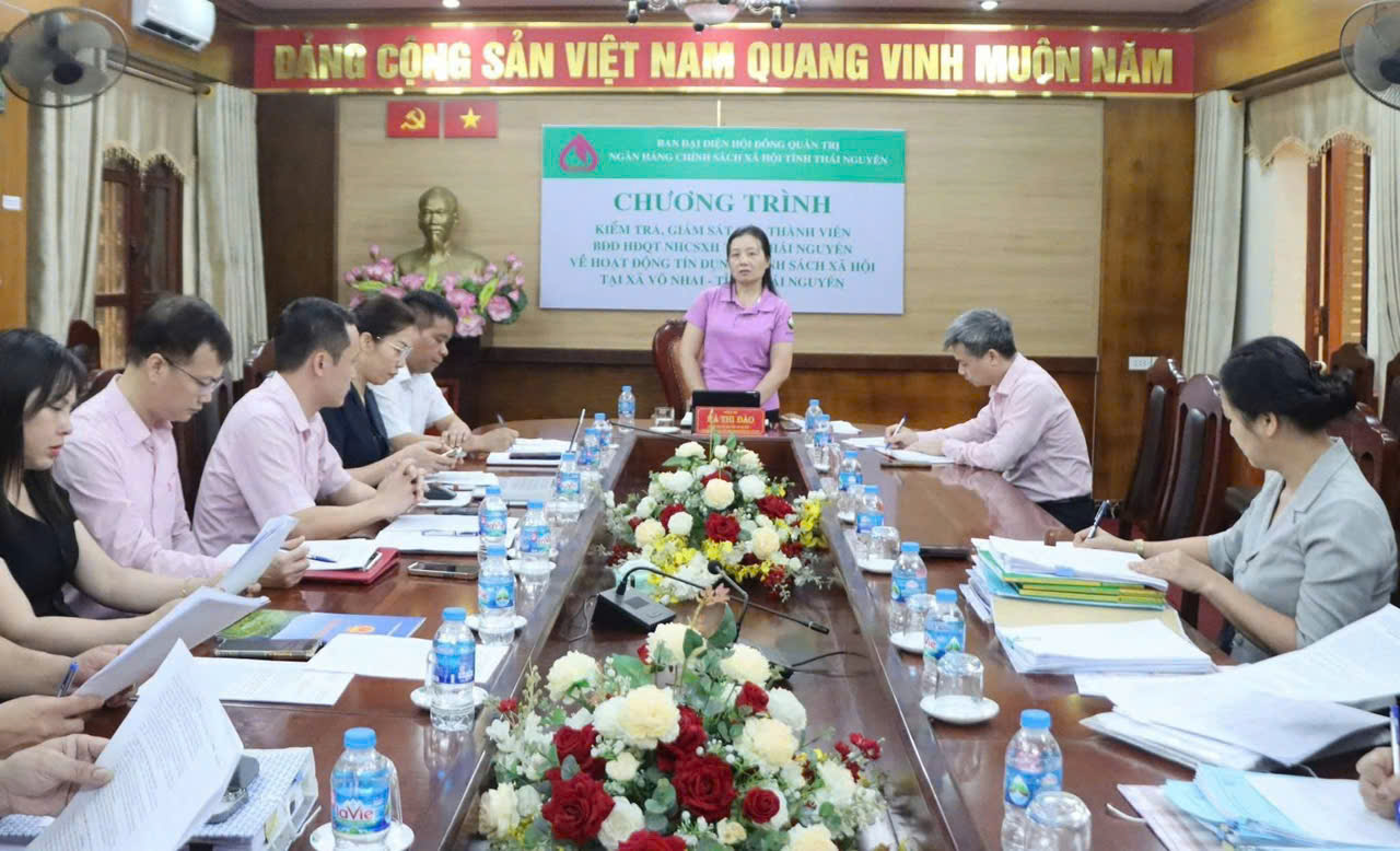 Giám sát hoạt động tín dụng chính sách xã hội tại xã Võ Nhai