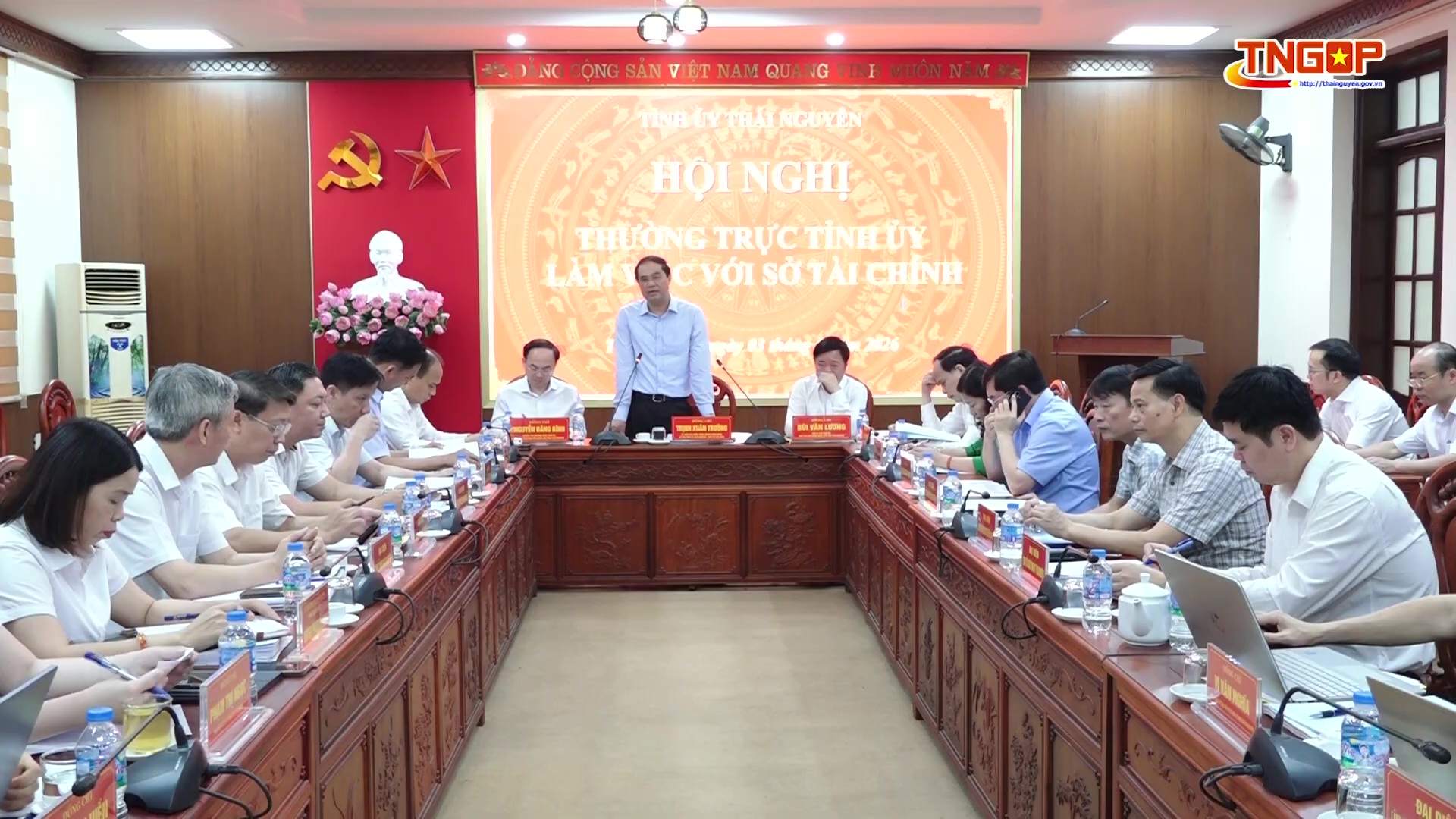 Thường trực Tỉnh ủy làm việc với Sở Tài chính