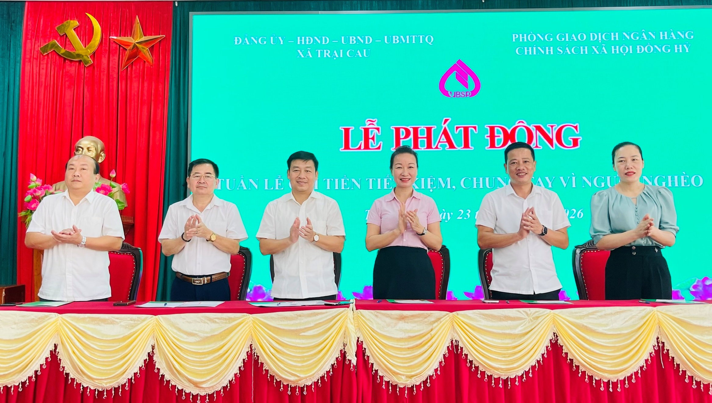 Xã Trại Cau phát động Tuần lễ gửi tiền tiết kiệm, chung tay vì người nghèo