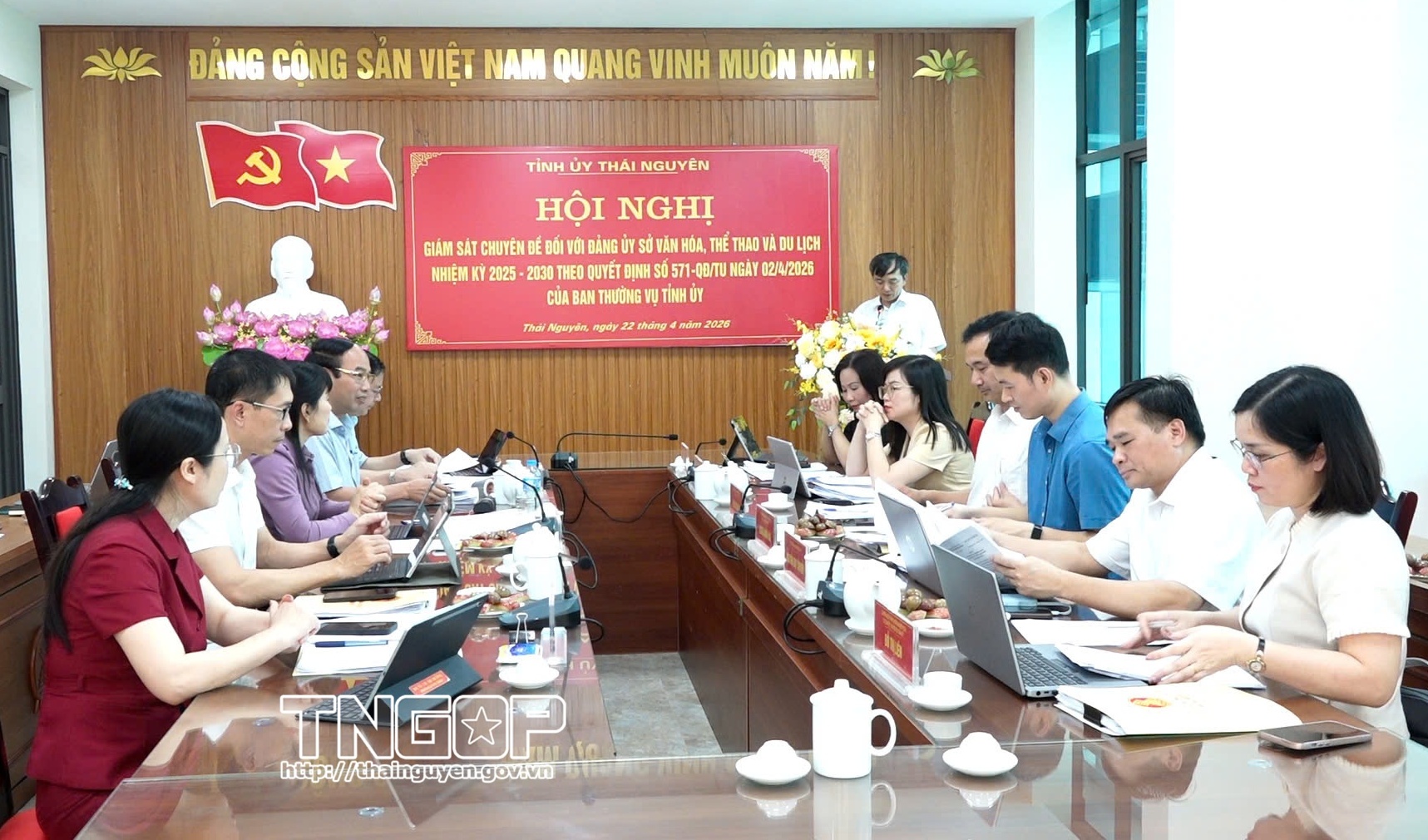 Giám sát chuyên đề tại Đảng ủy Sở Văn hóa, Thể thao và Du lịch