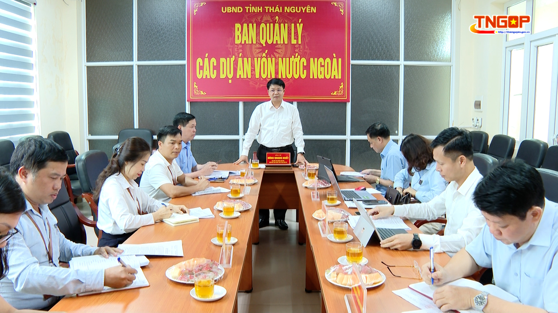 Đồng chí Phó Chủ tịch UBND tỉnh Nông Quang Nhất làm việc với với Ban Quản lý các dự án vốn nước ngoài
