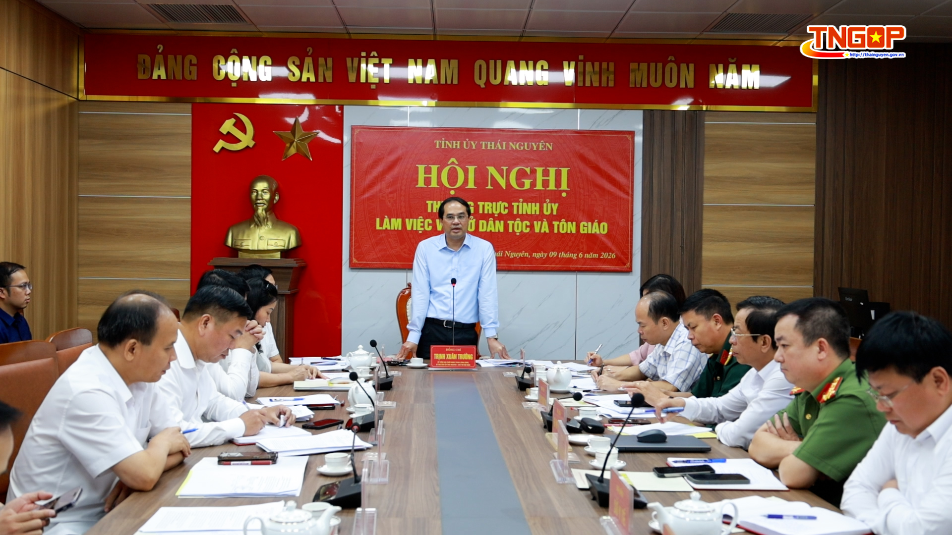 Hội nghị Thường trực Tỉnh ủy làm việc với Sở Dân tộc và Tôn giáo