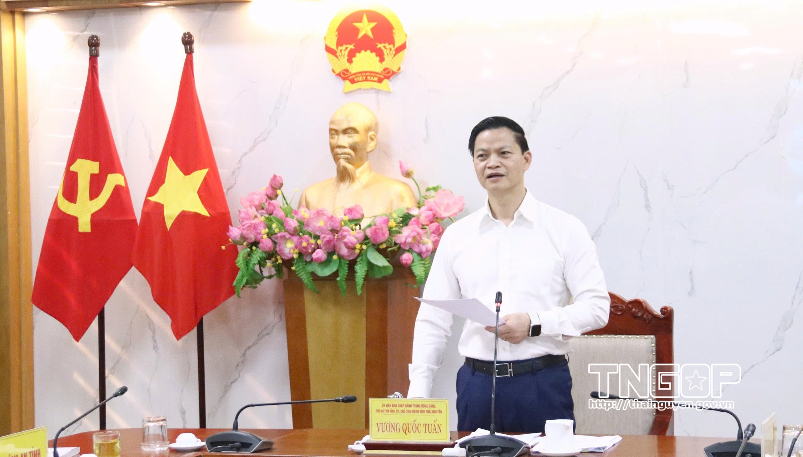 Chủ tịch UBND tỉnh Vương Quốc Tuấn chỉ đạo triển khai phương án sắp xếp, xử lý tài sản công trên địa bàn tỉnh