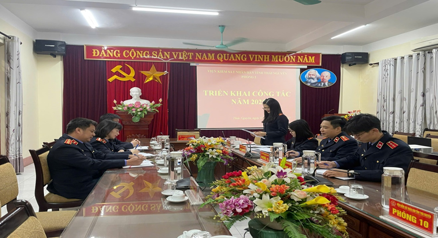Phòng 2 VKSND tỉnh Thái Nguyên triển khai công tác  năm 2025