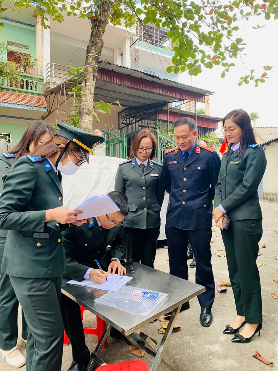 Kiểm sát cưỡng chế xác minh kiểm tra hiện trạng tài sản thi hành án  Tại Tổ 11, phường Phan Đình Phùng, thành phố Thái Nguyên,  tỉnh Thái Nguyên