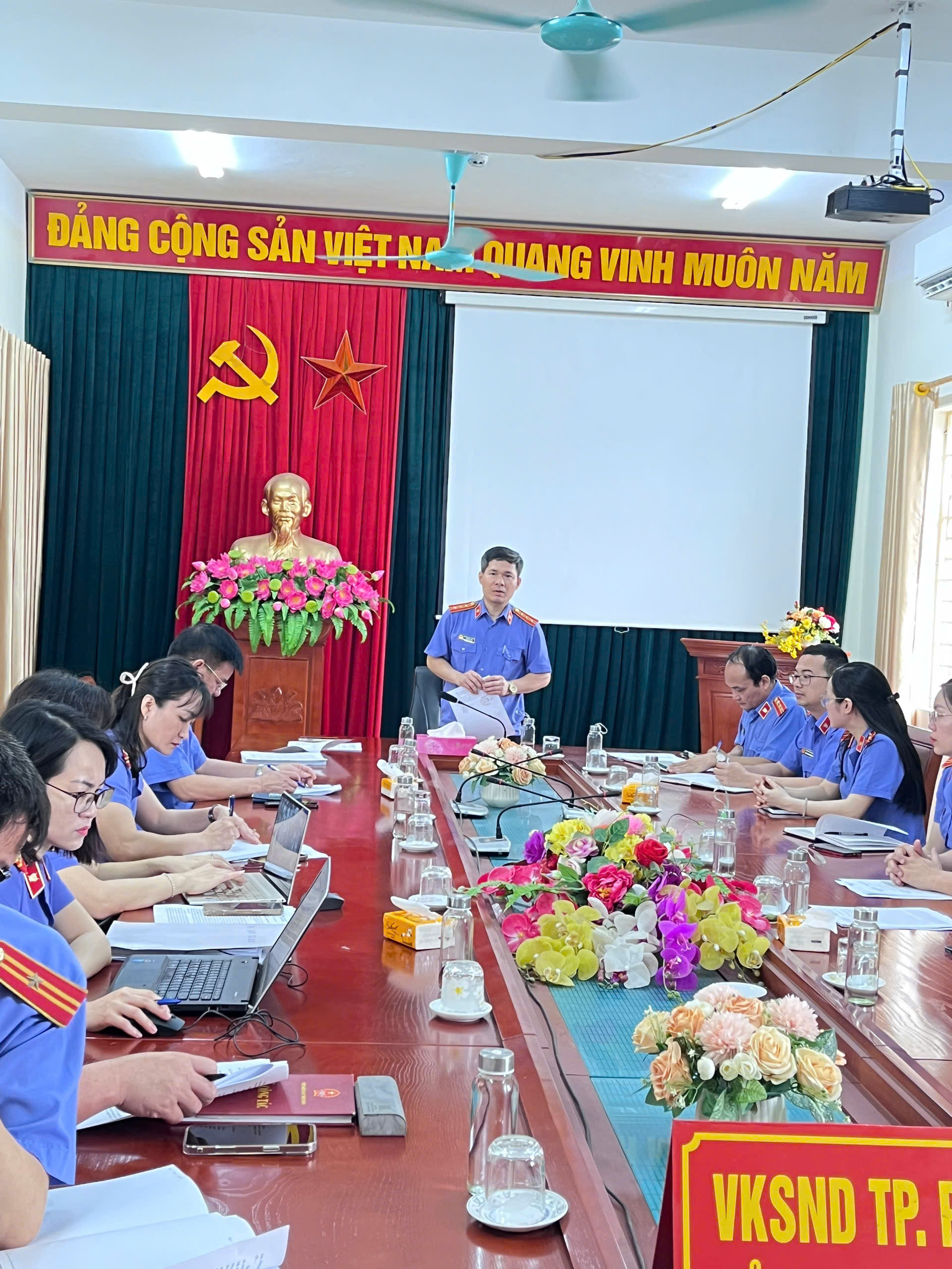 Công bố quyết định Thanh tra, kiểm tra  tại VKSND Thành phố Phổ Yên