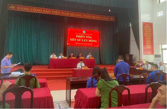 VKSND tỉnh thái nguyên phối hợp xét xử lưu động 02 vụ án hình sự tại UBND xã Nam Hòa