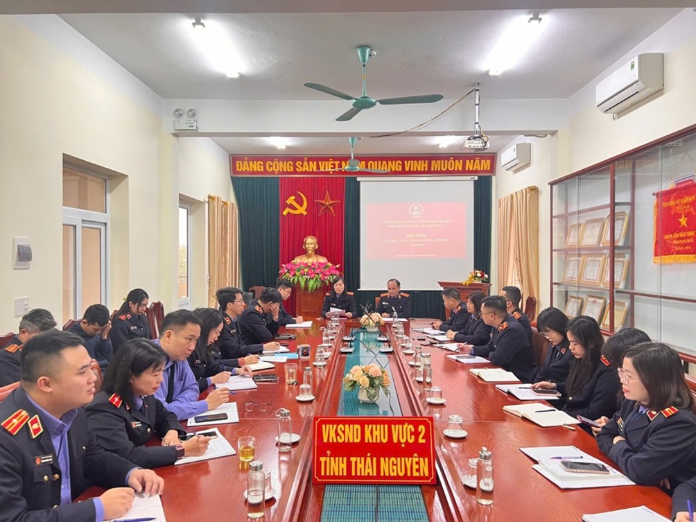 VKSND khu vực 2- Thái Nguyên tổ chức  hội nghị cán bộ công chức năm 2026