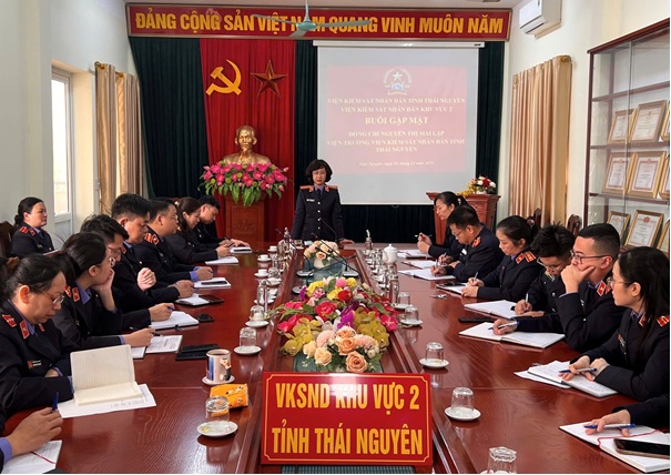 Buổi gặp mặt thăm hỏi của Viện trưởng VKSND tỉnh Thái Nguyên tại VKSND khu vực 2