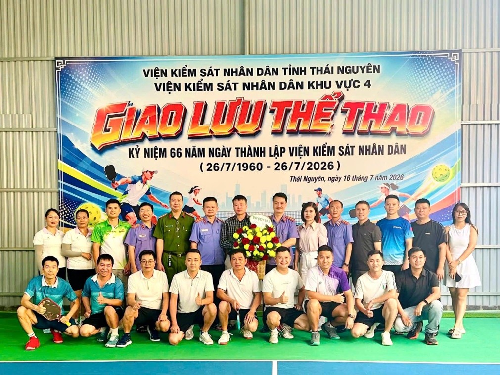 VKSND khu vực 4 - Thái Nguyên tổ chức giải giao lưu thể thao kỷ niệm 66 năm ngày thành lập  Ngành kiểm sát nhân dân