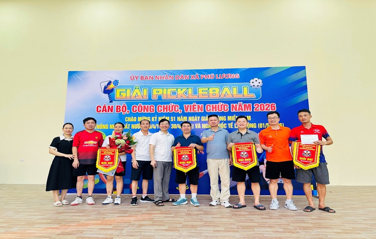 VKSND khu vực 4 tham gia giải PICKLEBALL cán bộ, công chức xã phú lương năm 2026