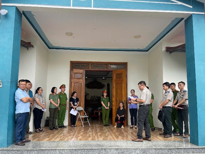 VKSND khu vực 7 - Thái Nguyên kiểm sát việc cưỡng chế kê biên tài sản