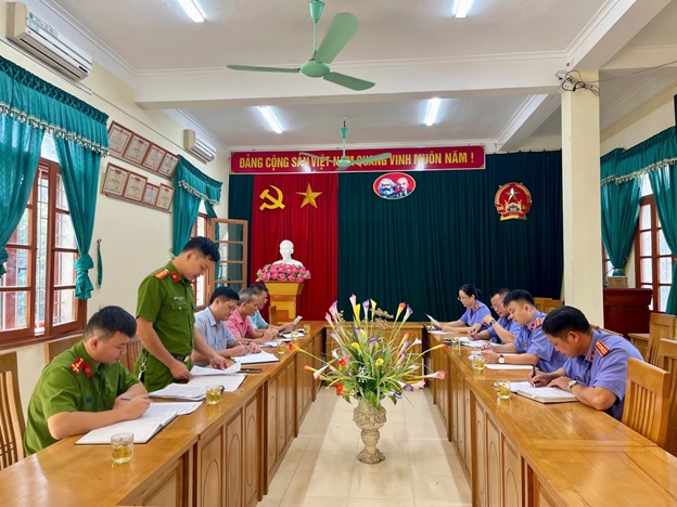 Liên ngành cơ quan điều tra - Viện kiểm sát - Tòa án khu vực 7 Họp đánh giá chứng cứ tội “Sử dụng trái phép chất ma túy”