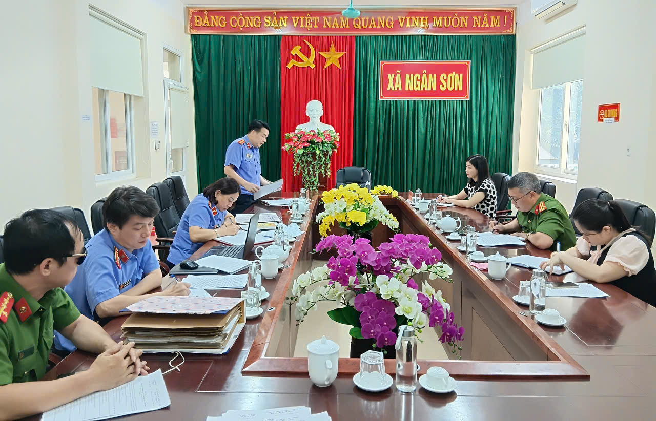 VKSND khu vực 8 - Thái Nguyên trực tiếp kiểm sát công tác thi hành án hình sự tại cộng đồng