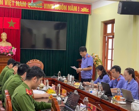 Phòng 1 VKSND tỉnh Thái Nguyên trực tiếp kiểm sát việc tiếp nhận, giải quyết nguồn tin về tội phạm tại PC03 Công an tỉnh Thái Nguyên 