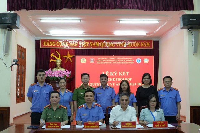 VKSND tỉnh Thái Nguyên tổ chức Lễ ký kết Quy chế phối hợp liên ngành trong giải quyết các vụ án xâm hại trẻ em tại tỉnh Thái Nguyên