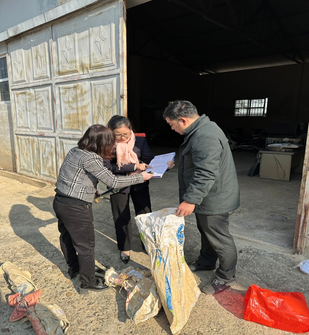 VKSND tỉnh Thái Nguyên kiểm sát việc tiêu hủy vật chứng, tài sản tại Cơ quan THADS tỉnh Thái Nguyên