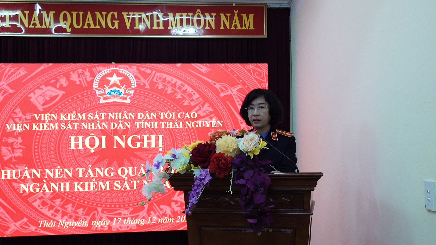 VKSND tỉnh Thái Nguyên tổ chức Hội nghị tập huấn sử dụng Nền tảng Quản lý án hình sự ngành Kiểm sát nhân dân