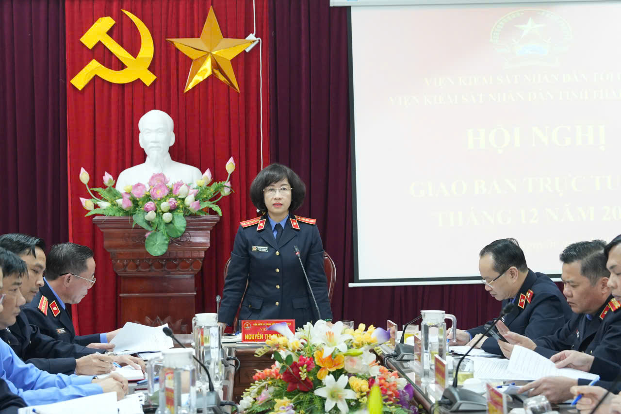 Hội nghị giao ban công tác Kiểm sát tháng 11 năm 2025