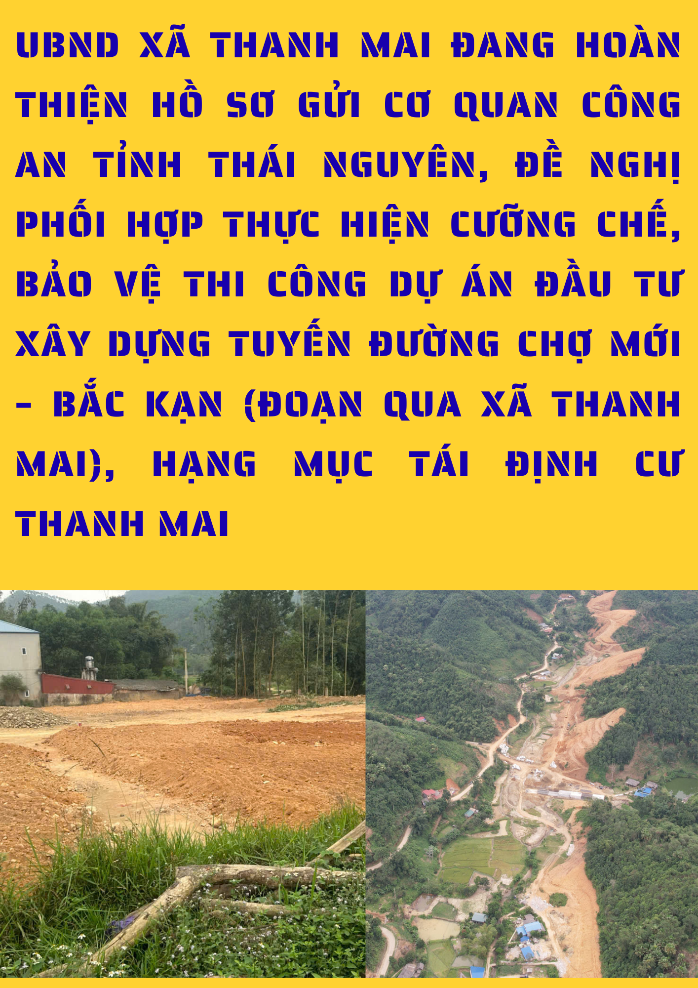 SẼ CƯỠNG CHẾ BẢO VỆ THI CÔNG HẠNG MỤC KHU TÁI ĐỊNH CƯ THANH MAI