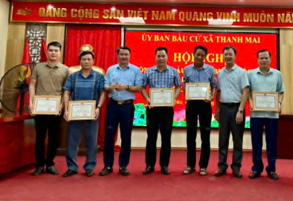 Xã Thanh Mai có 6 tập thể và 13 cá nhân được khen thưởng trong công tác Bầu cử