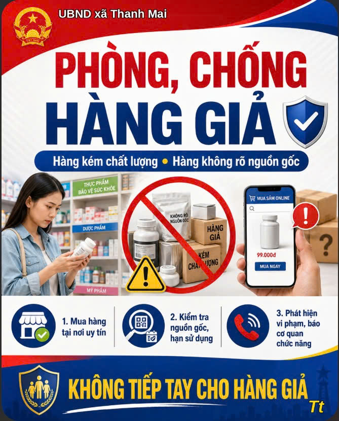 TUYÊN TRUYỀN PHÒNG, CHỐNG HÀNG GIẢ, HÀNG KÉM CHẤT LƯỢNG