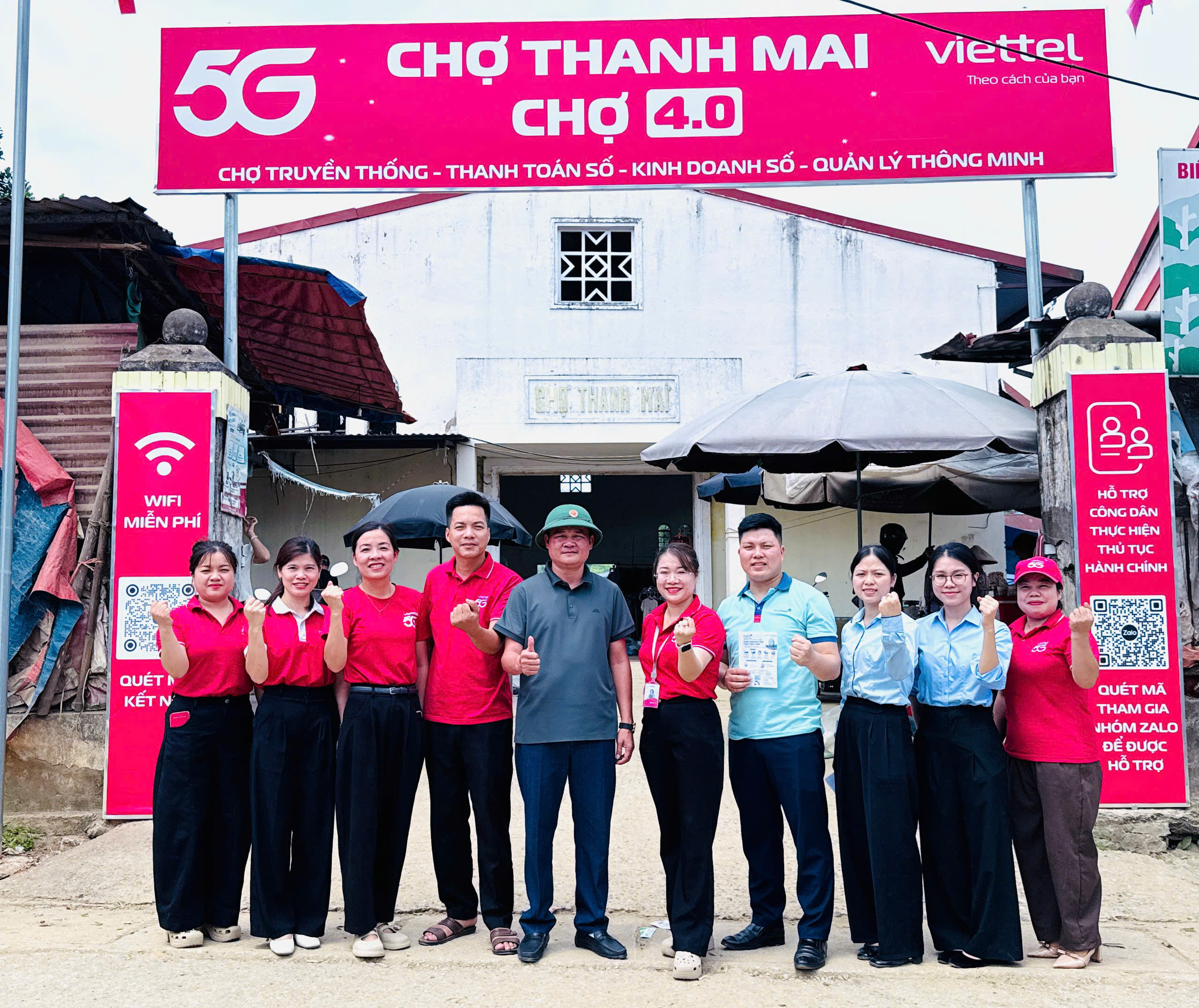 SÔI NỔI PHIÊN CHỢ 4.0 TẠI XÃ THANH MAI, THÚC ĐẨY CHUYỂN ĐỔI SỐ ĐẾN GẦN NGƯỜI DÂN.