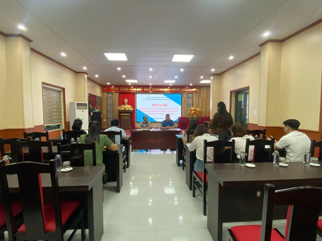Triển khai nhiều giải pháp thực hiện công tác Bảo hiểm xã hội- Bảo hiểm y tế trên địa bàn xã Thanh Mai.