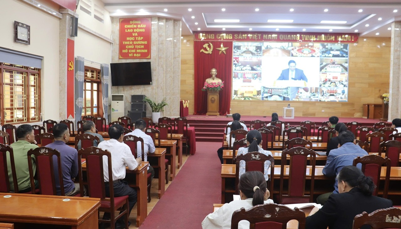 Xã Chợ Đồn tham dự Hội nghị trực tuyến toàn quốc về công tác phòng, chống thiên tai năm 2026