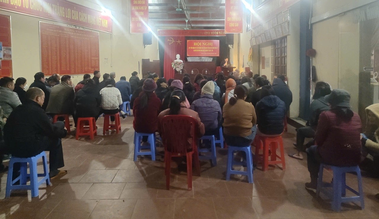 Xã Chợ Đồn tổ chức Hội nghị lấy ý kiến cử tri nơi cư trú đối với người ứng cử đại biểu HĐND xã