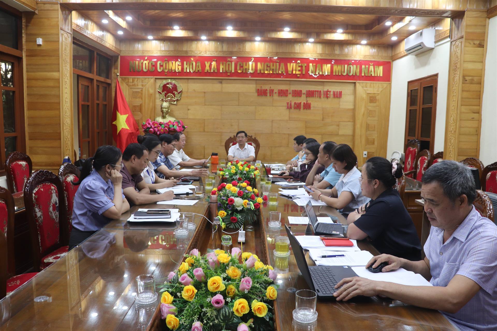 Xã Chợ Đồn tổ chức họp góp ý, chỉnh sửa ca khúc thứ hai về quê hương, con người xã Chợ Đồn
