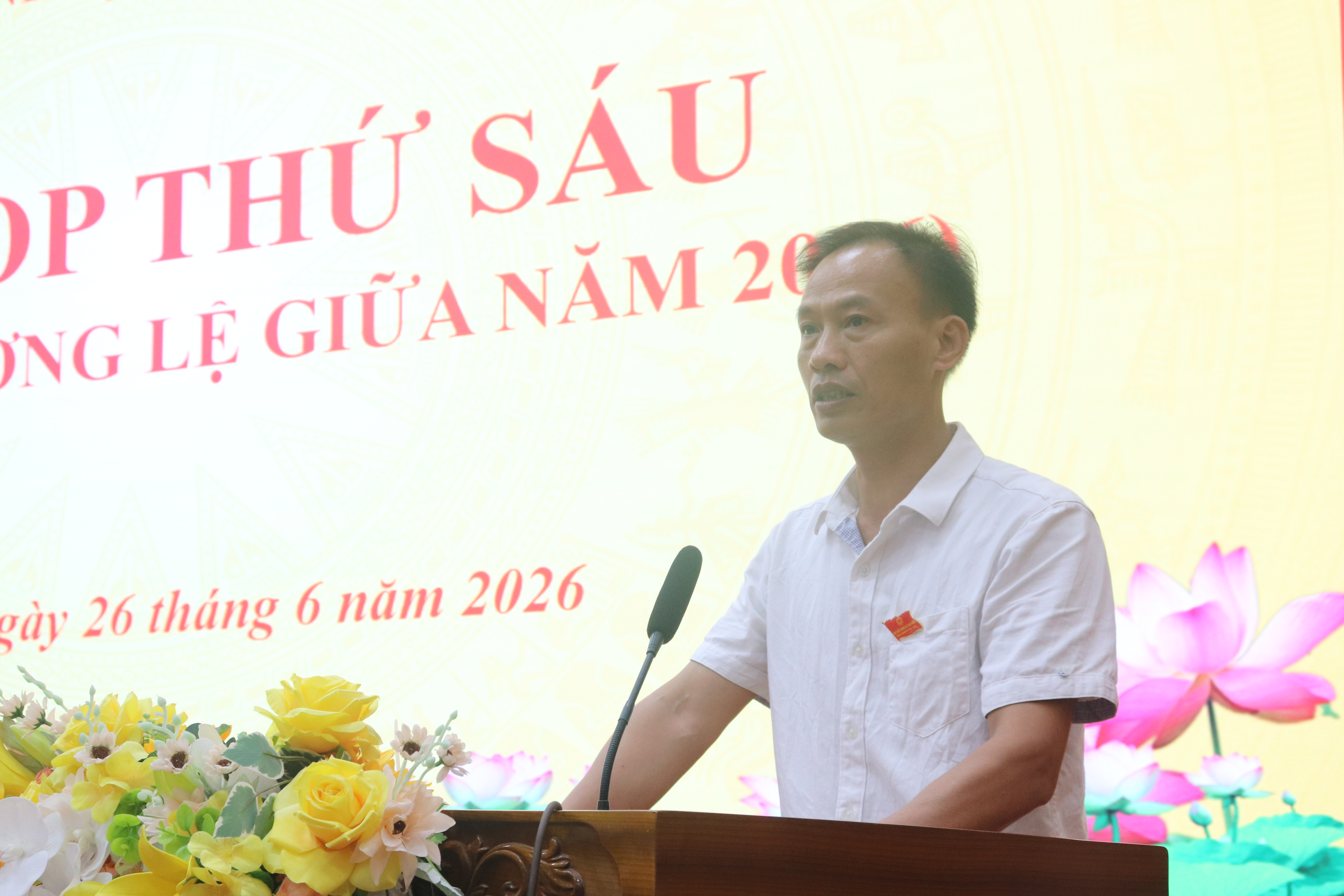 HĐND xã Chợ Đồn tổ chức kỳ họp thứ sáu, kỳ họp đầu tiên thực hiện họp không giấy tờ