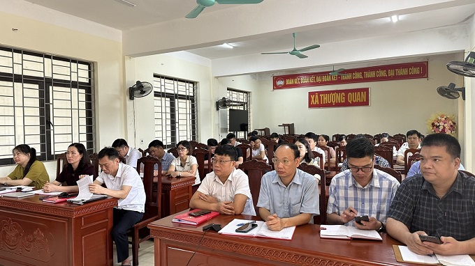 Xã Thượng Quan tham dự Hội nghị sinh hoạt chính trị tư tưởng kỷ niệm 90 năm thành lập cơ sở Đảng Cộng sản đầu tiên của tỉnh Thái Nguyên