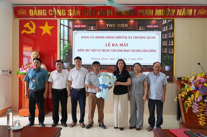 Xã Thượng Quan ra mắt Điểm thư viện và Trung tâm sinh hoạt văn hóa cộng đồng
