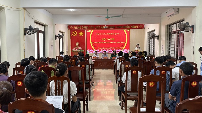 Hội nghị Ban Chấp hành Đảng bộ xã Thượng Quan lần thứ 5