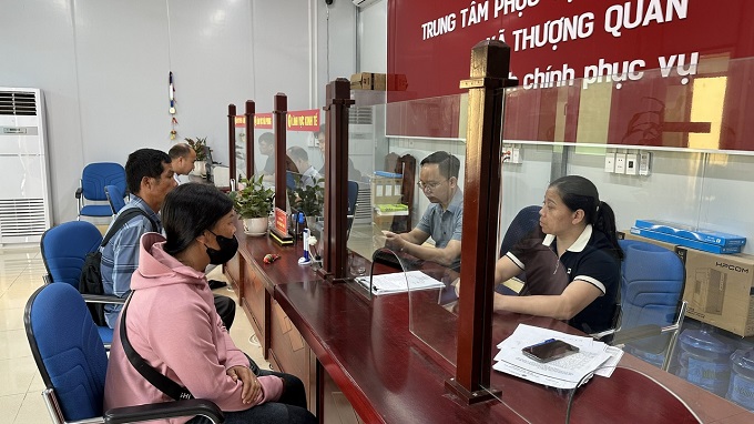 Trung tâm Phục vụ hành chính công xã Thượng Quan 99,5% hồ sơ thủ tục hành chính được giải quyết đúng và trước hạn