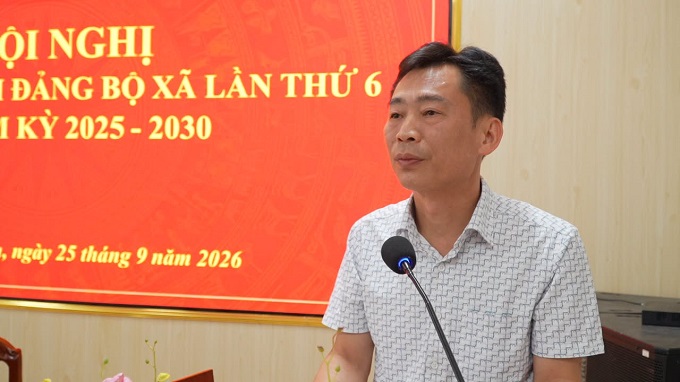 Đảng ủy xã Thượng Quan tổ chức Hội nghị Ban Chấp hành Đảng bộ lần thứ 6