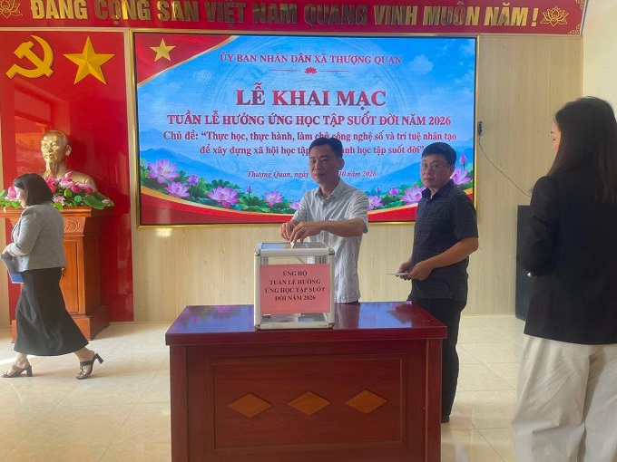 LỄ PHÁT ĐỘNG TUẦN LỄ HƯỞNG ỨNG HỌC TẬP SUỐT ĐỜI NĂM 2026
