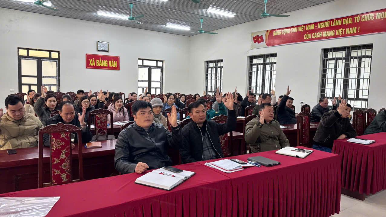 XÃ BẰNG VÂN TỔ CHỨC HỘI NGHỊ LIÊN TỊCH LẤY Ý KIẾN CỬ TRI NƠI CÔNG TÁC ĐỐI VỚI NGƯỜI DỰ KIẾN ỨNG CỬ ĐẠI BIỂU HĐND XÃ NHIỆM KỲ 2026-2031