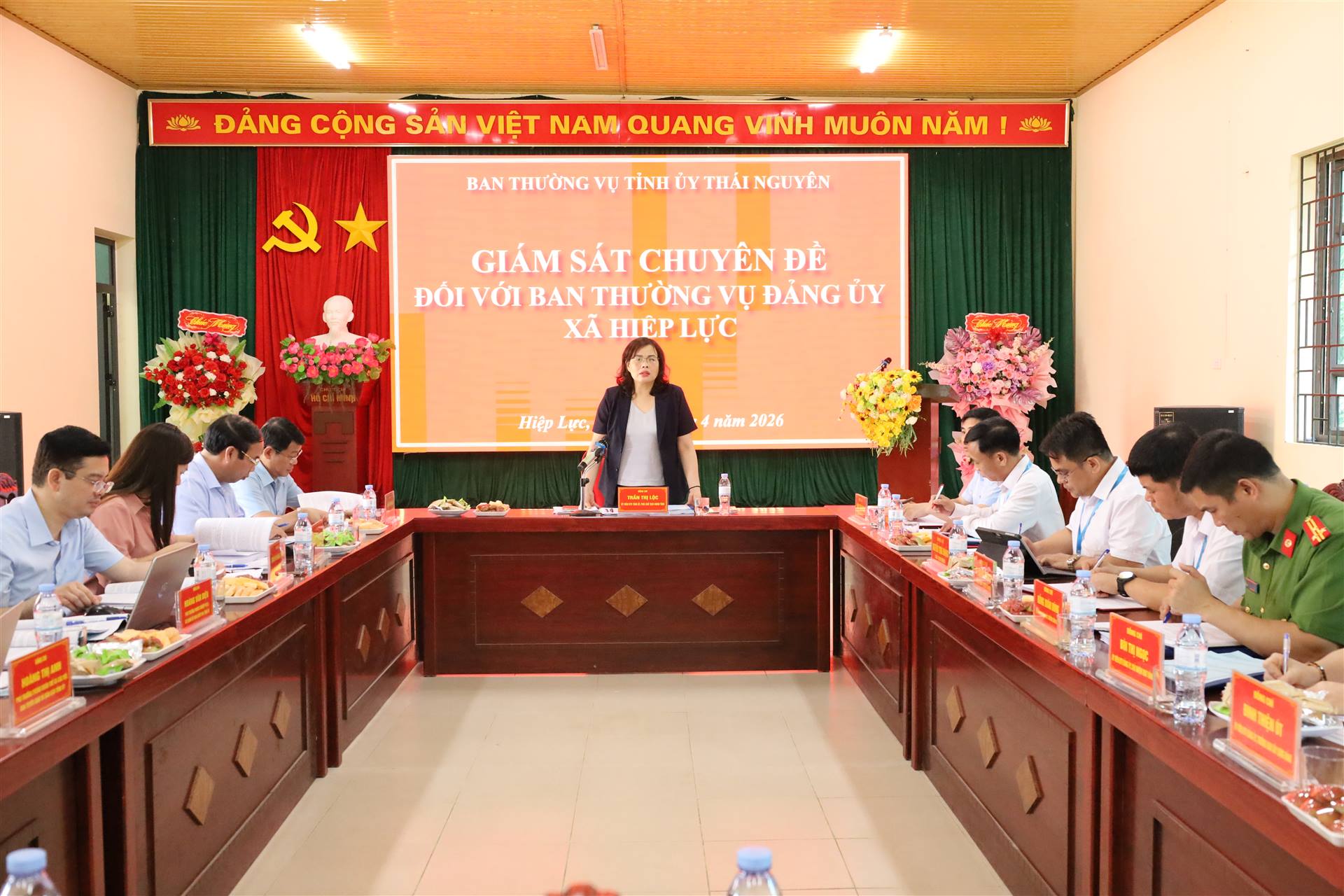 GIÁM SÁT CHUYÊN ĐỀ ĐỐI VỚI BAN THƯỜNG VỤ ĐẢNG ỦY XÃ HIỆP LỰC  ​