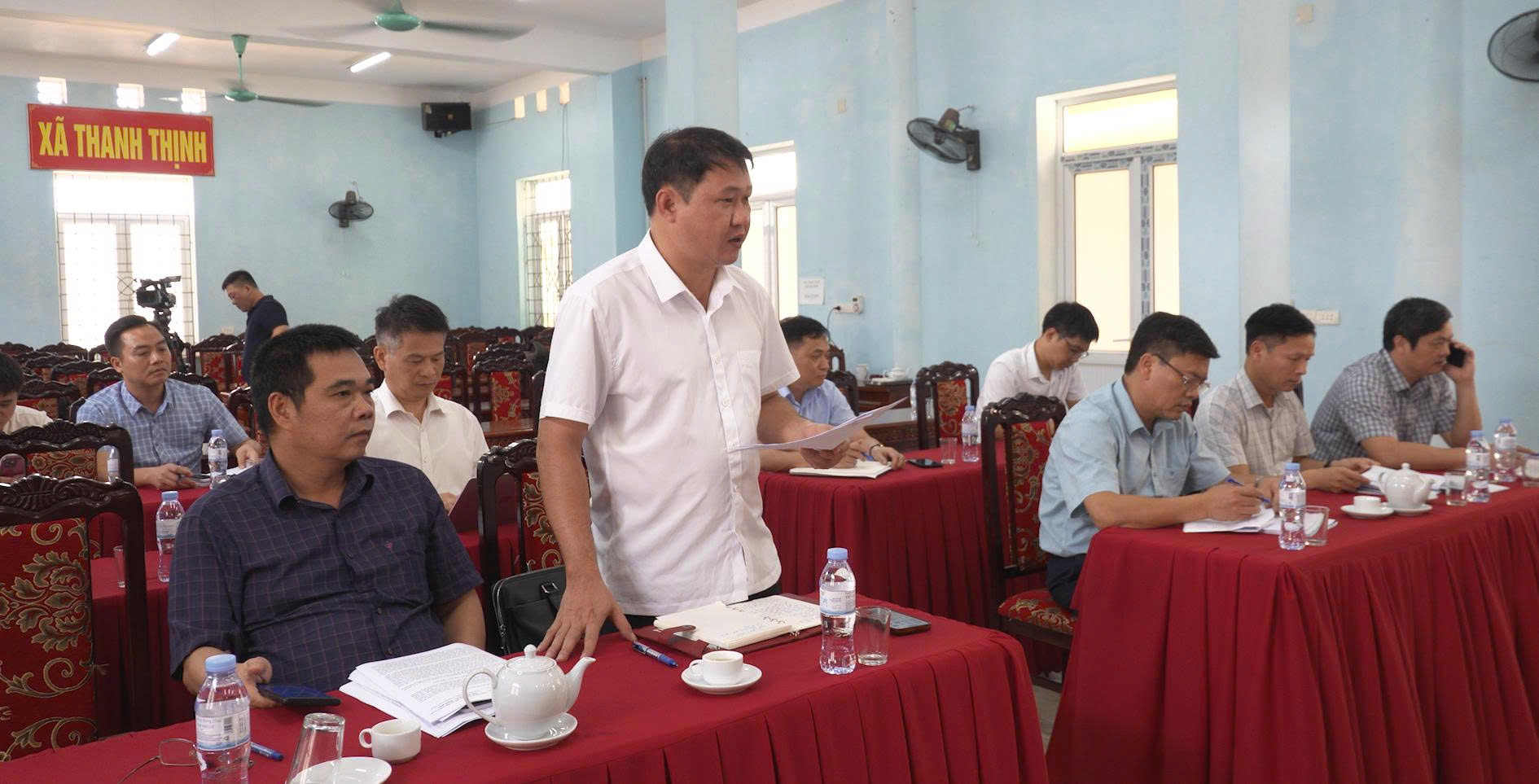 Lãnh đạo Tỉnh Thái Nguyên họp kiểm điểm tiến độ và kiểm tra hiện trường công tác GPMB dự án xây dựng tuyến Chợ Mới - Bắc Kạn