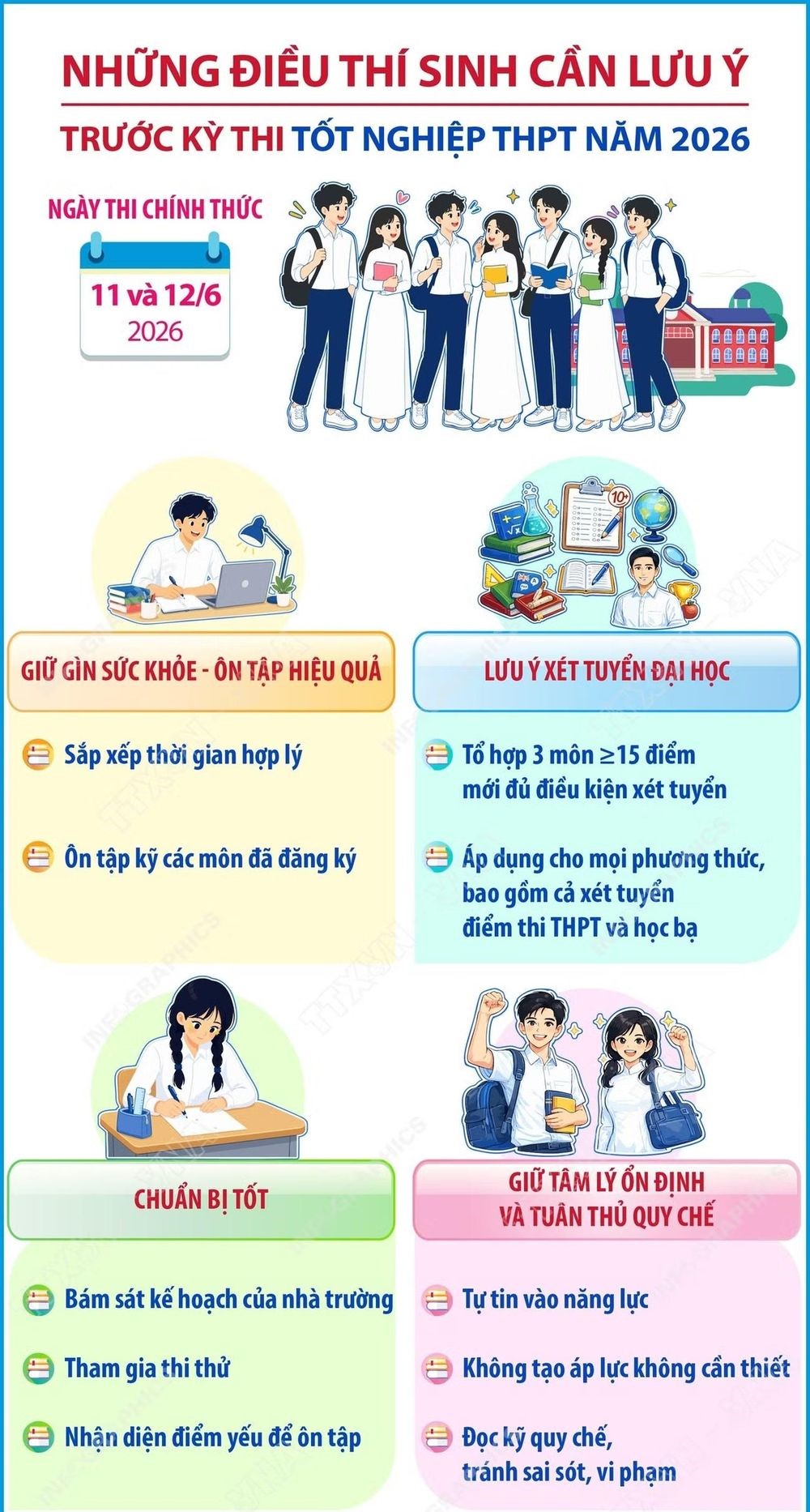 Trường THPT Chợ Mới tổ chức phổ biến quy chế thi tốt nghiệp trung học phổ thông năm 2026 cho học sinh lớp 12