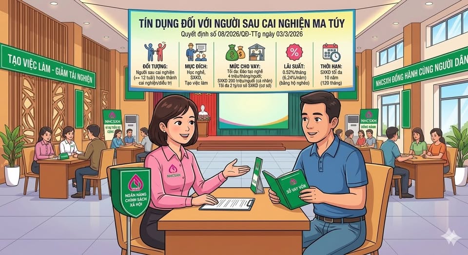 YÊN BÌNH ĐẨY MẠNH TUYÊN TRUYỀN CHÍNH SÁCH TÍN DỤNG ĐỐI VỚI NGƯỜI SAU CAI NGHIỆN MA TÚY