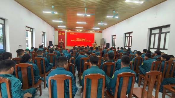 BAN CHỈ HUY QUÂN SỰ XÃ YÊN BÌNH TỔ CHỨC THÀNH CÔNG LỄ KHAI MẠC HUẤN LUYỆN DÂN QUÂN TỰ VỆ NĂM 2026